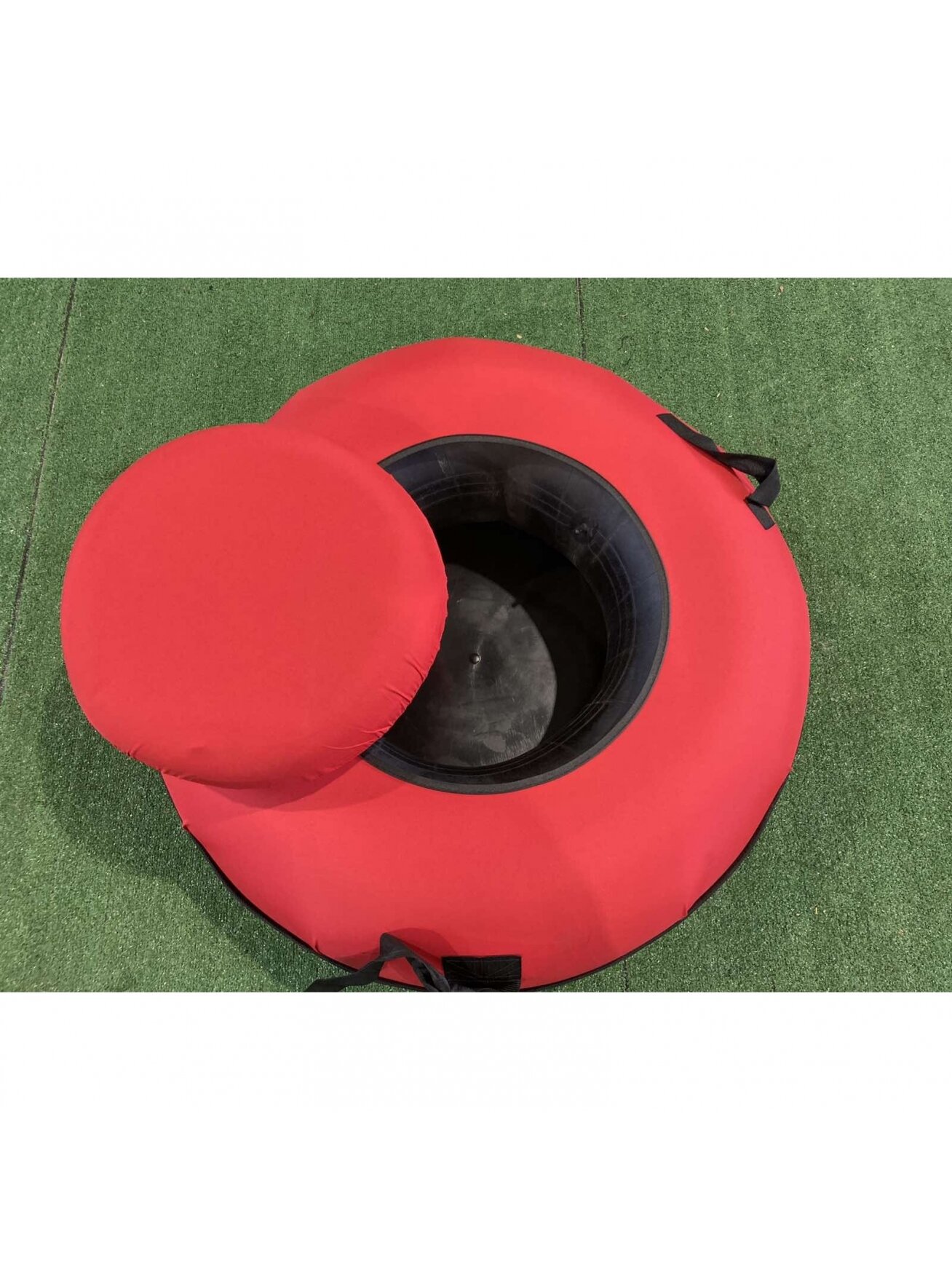 Pripučiama sniego čiuožynė su plastikiniu dugnu 100 cm «Red» 2 Pripučiama sniego čiuožynė su plastikiniu dugnu 100 cm «Red» 2