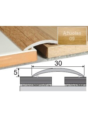 Profilis Effector A03 sujungimo, klijuojamas | ąžuolas 180 cm 30x5 mm Profilis Effector A03 sujungimo, klijuojamas | ąžuolas 180 cm 30x5 mm