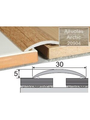 Profilis Effector A03 sujungimo, klijuojamas | ąžuolas Arctic 180 cm 30x5 mm