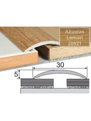 Profilis Effector A03 sujungimo, klijuojamas | ąžuolas Lemon 93 cm 30x5 mm