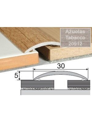 Profilis Effector A03 sujungimo, klijuojamas | ąžuolas Tabacco 93cm 30x5 mm Profilis Effector A03 sujungimo, klijuojamas | ąžuolas Tabacco 93cm 30x5 mm