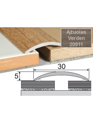 Profilis Effector A03 sujungimo, klijuojamas | ąžuolas Verden 180cm 30x5 mm Profilis Effector A03 sujungimo, klijuojamas | ąžuolas Verden 180cm 30x5 mm