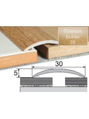 Profilis Effector A03 sujungimo, klijuojamas | šv.bukas 93 cm 30x5 mm Profilis Effector A03 sujungimo, klijuojamas | šv.bukas 93 cm 30x5 mm