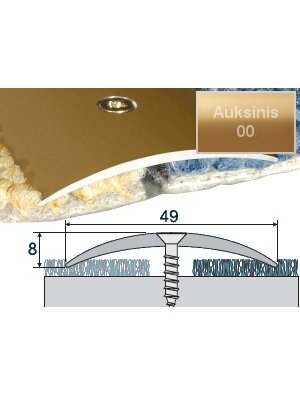 Profilis Effector A04 sujungimo | auksinis 93 cm 49x8 mm
