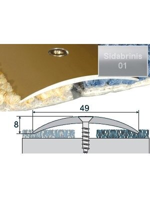 Profilis Effector A04 sujungimo | sidabrinis 93 cm 49x8 mm Profilis Effector A04 sujungimo | sidabrinis 93 cm 49x8 mm