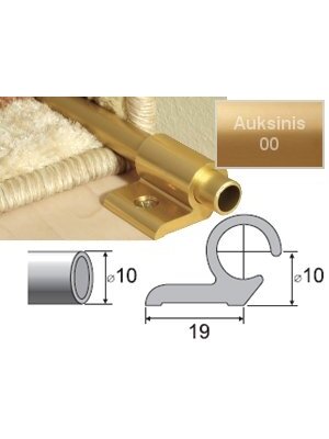 Profilis Effector A06 laiptams, su tvirtinimu | 90 cm, auksinis, 5 vnt. Profilis Effector A06 laiptams, su tvirtinimu | 90 cm, auksinis, 5 vnt.
