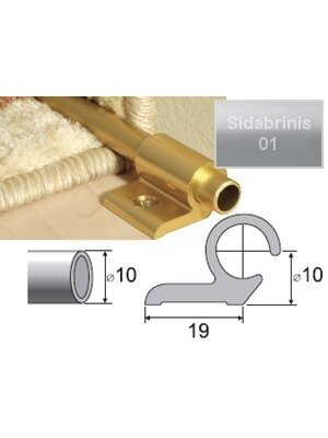 Profilis Effector A06 laiptams, su tvirtinimu | 90 cm, sidabrinis, 5 vnt.