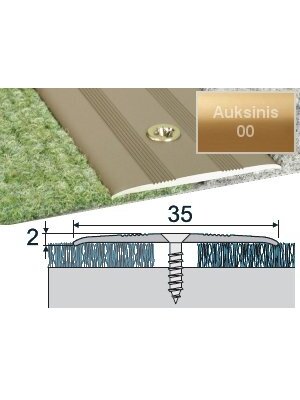 Profilis Effector A08 sujungimo | auksinis 93 cm 35x2 mm Profilis Effector A08 sujungimo | auksinis 93 cm 35x2 mm