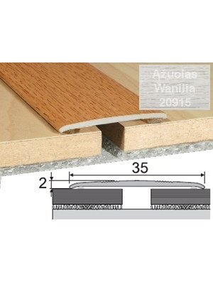 Profilis Effector A08 sujungimo, klijuojamas | ąžuolas Wanilia 180 cm 35x2 mm Profilis Effector A08 sujungimo, klijuojamas | ąžuolas Wanilia 180 cm 35x2 mm