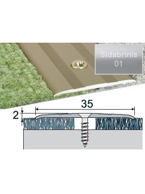 Profilis Effector A08 sujungimo | sidabrinis 270 cm 35x2 mm Profilis Effector A08 sujungimo | sidabrinis 270 cm 35x2 mm