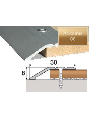 Profilis Effector A11, su nuolydžiu | auksinis 180 cm 39x10 mm Profilis Effector A11, su nuolydžiu | auksinis 180 cm 39x10 mm