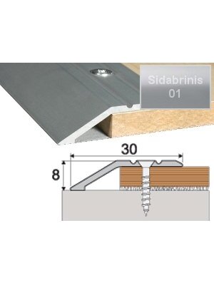 Profilis Effector A11, su nuolydžiu | sidabrinis 270 cm 39x10 mm