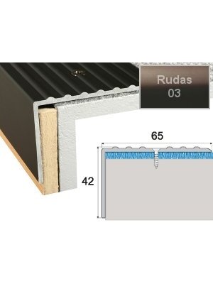 Profilis Effector A32 laiptams | rudas 270 cm 65x42 mm Profilis Effector A32 laiptams | rudas 270 cm 65x42 mm