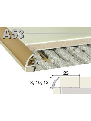 Profilis Effector A53 užbaigimo | A53 Bezowe Lsnienie 250 cm 23x12 mm Profilis Effector A53 užbaigimo | A53 Bezowe Lsnienie 250 cm 23x12 mm