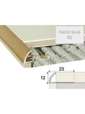 Profilis Effector A53 užbaigimo | A53 natūralus 250 cm 23x12 mm