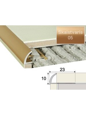 Profilis Effector A53 užbaigimo | A53 plytelėms skaistvaris 200 cm 23x10 mm