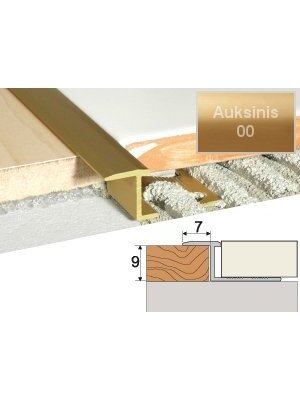 Profilis Effector A57 užbaigimo | auksinis 200 cm