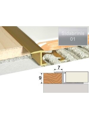 Profilis Effector A57 užbaigimo | sidabrinis 300 cm