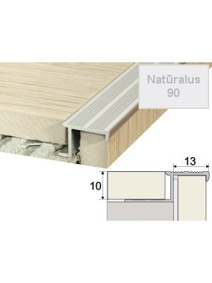 Profilis Effector A58 laiptams | natūralus 250 cm 13x10
