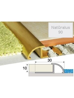 Profilis Effector A59 užbaigimo | natūralus 250 cm 23x8x10 mm