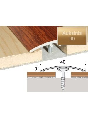Profilis Effector A64 sujungimo | auksinis 270 cm 40x5 mm Profilis Effector A64 sujungimo | auksinis 270 cm 40x5 mm