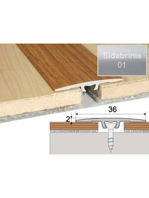 Profilis Effector A68 sujungimo | sidabrinis 270 cm