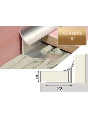 Profilis Effector A96 užbaigimo | auksinis 250 cm Profilis Effector A96 užbaigimo | auksinis 250 cm