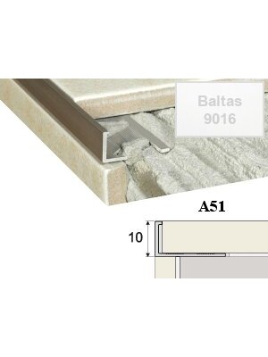 Profilis Effector, užbaigimo | A51 baltas 250 cm 10 mm