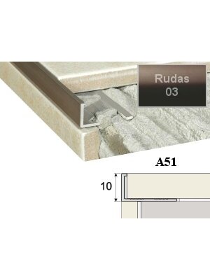 Profilis Effector, užbaigimo | A51 rudas 250 cm 10 mm
