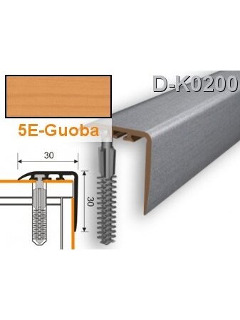 Profilis laiptams PVC Myck, 30 x 30 mm | guoba, 2 m Profilis laiptams PVC Myck, 30 x 30 mm | guoba, 2 m
