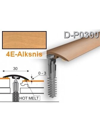 Profilis PVC Myck, 30 mm | alksnis, 1 m Profilis PVC Myck, 30 mm | alksnis, 1 m