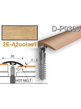 Profilis PVC Myck, 30 mm | ąžuolas1, 1 m Profilis PVC Myck, 30 mm | ąžuolas1, 1 m
