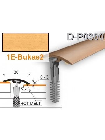 Profilis PVC Myck, 30 mm | bukas2, 2 m Profilis PVC Myck, 30 mm | bukas2, 2 m