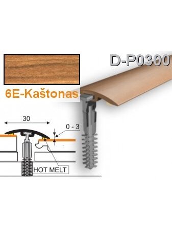 Profilis PVC Myck, 30 mm | kaštonas, 2 m Profilis PVC Myck, 30 mm | kaštonas, 2 m