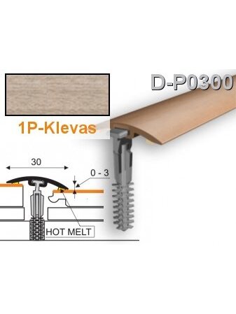 Profilis PVC Myck, 30 mm | klevas 1P, 1m Profilis PVC Myck, 30 mm | klevas 1P, 1m