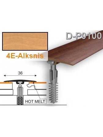 Profilis PVC Myck, 36 mm | alksnis, 2 m Profilis PVC Myck, 36 mm | alksnis, 2 m
