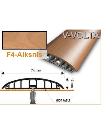 Profilis PVC Volt@, 74 mm, 2 m | alksnis