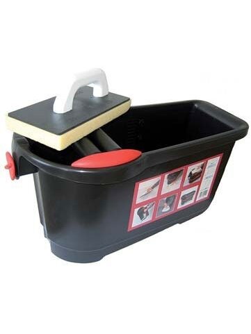 Profi-Clean profesionalus plytelių plovimo rinkinys 24 l (su ratukais ir grotelėmis)