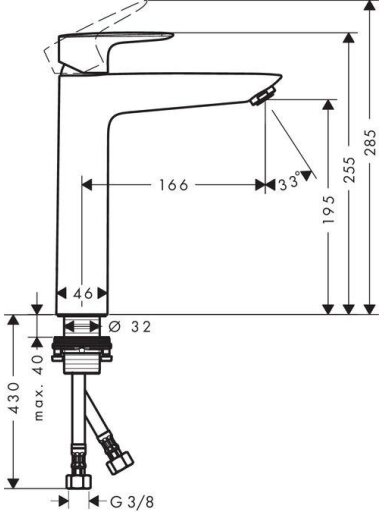 Praustuvo maišytuvas Hansgrohe MySport 71112000