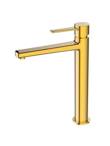 Praustuvo maišytuvas Invena Glamour BU-02-W09-V, aukso