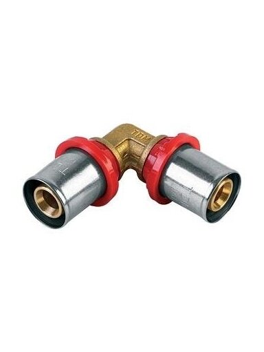 Presuojama alkūnė TDM Brass Art 1665, 16 x 16 mm