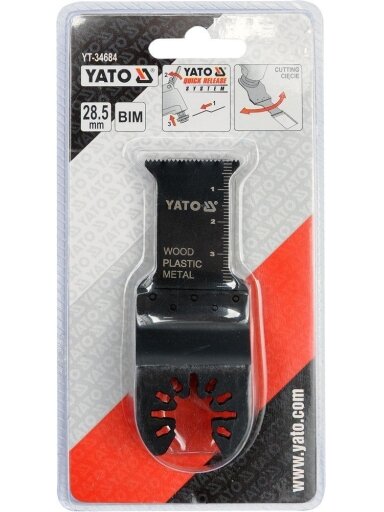 Priedai daugiafunkciniam prietaisui BIM, medžiui, plastikui, metalui, 3 vnt. Yato | 28.5mm