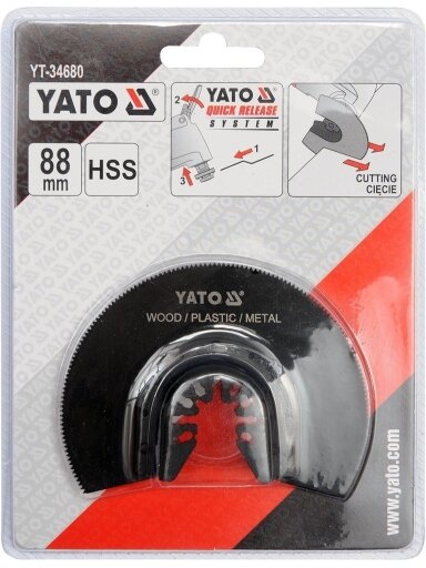 Priedas daugiafunkciniam prietaisui HSS, medžiui, plastikui, metalui Yato | 88mm