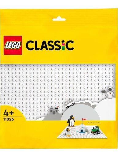 Priedas LEGO® Classic Balta pagrindo plokštelė 11026