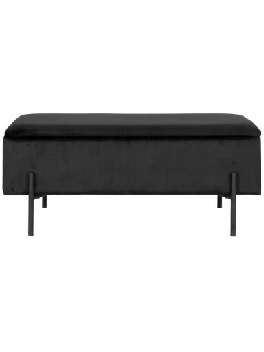 Prieškambario suoliukas Watford, juoda sp.,36.5x95x46cm