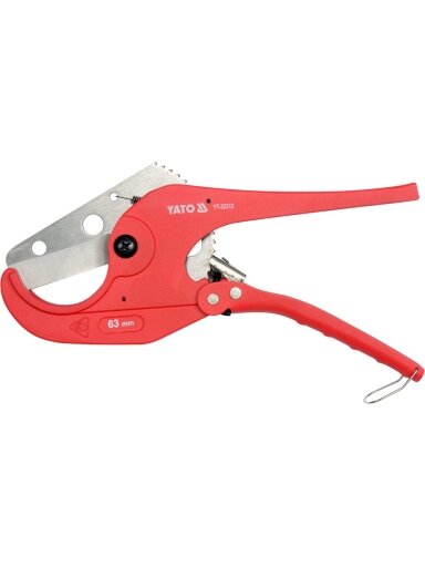 Prietaisas PVC vamzdžiams kirpti Yato | max 63mm