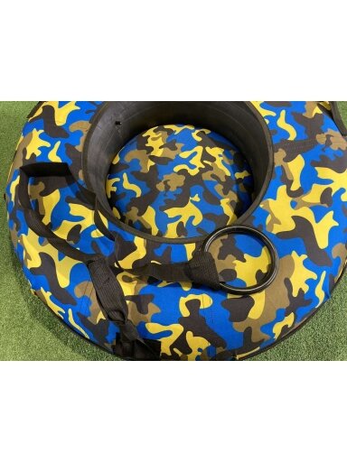 Pripučiama sniego čiuožynė su plastikiniu dugnu 100 cm «Camo»