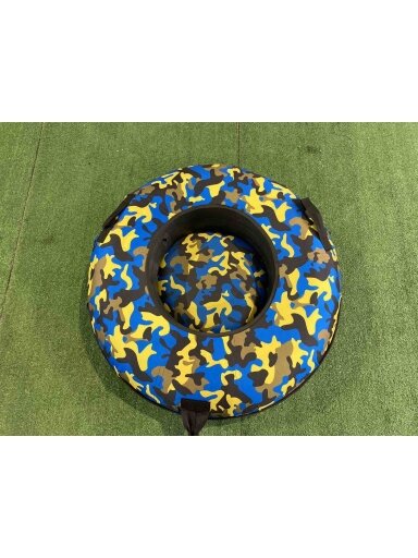 Pripučiama sniego čiuožynė su plastikiniu dugnu 100 cm «Camo»