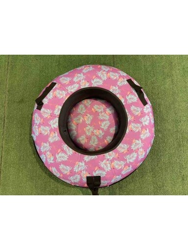 Pripučiama sniego čiuožynė su plastikiniu dugnu 100 cm «Flamingo»