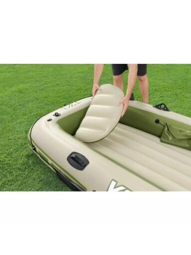 Pripučiama valtis 3-vietė kietu dugnu Bestway Voyager X3 Raft, 294x137x46 cm, 65164
